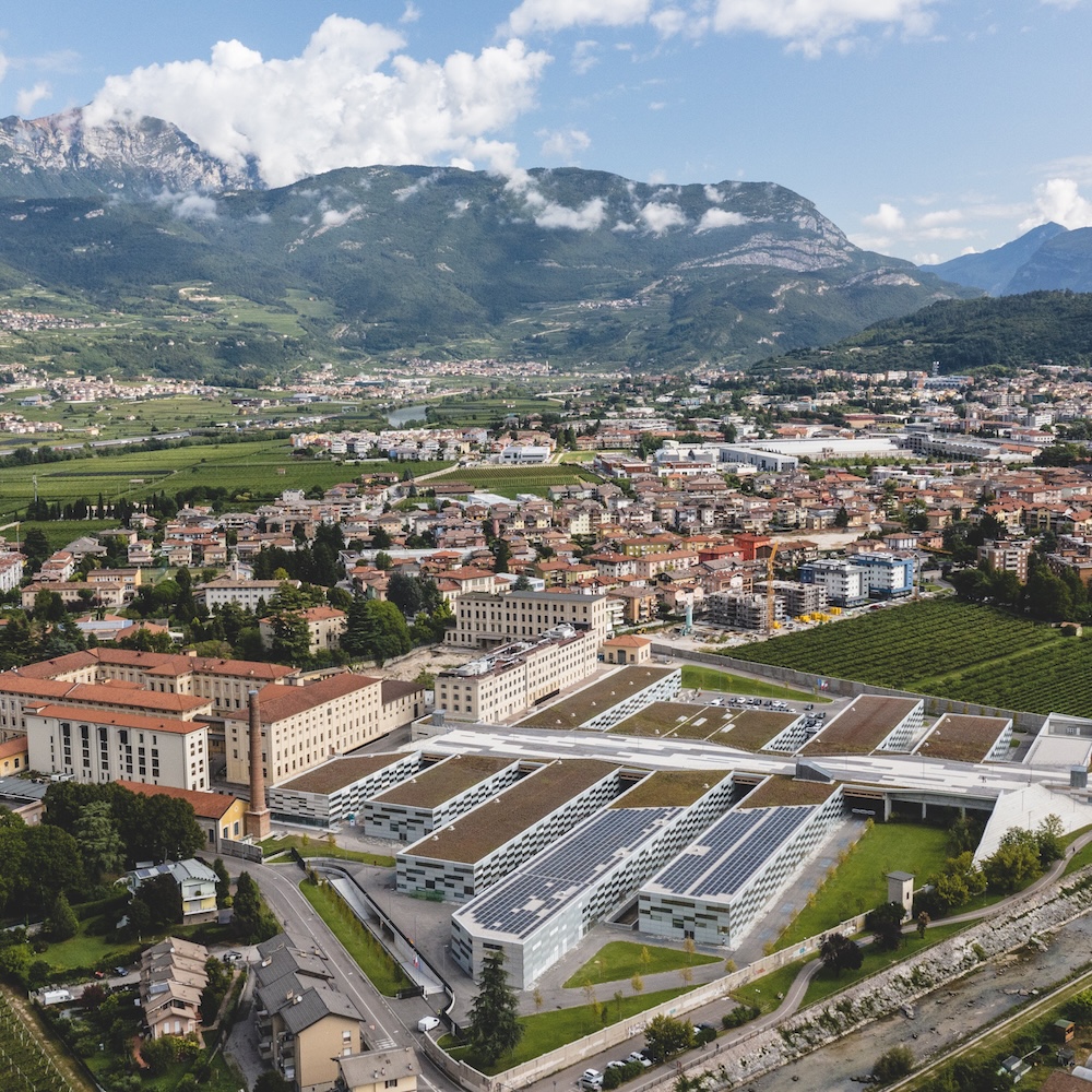Overview of the Manifattura Tabacchi, a complex of buildings located in Rovereto - Italy