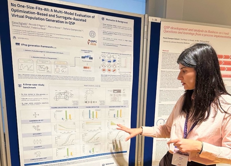 Elena Righetti presenting her poster