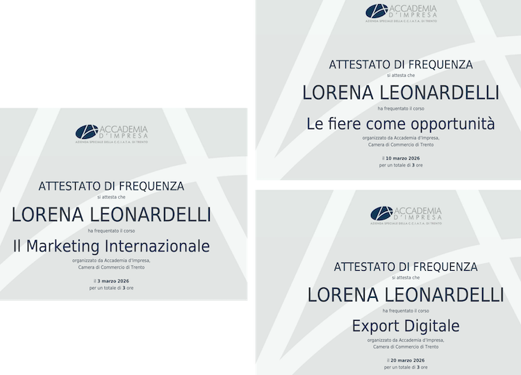 Certificates for the three classes mentioned in the news