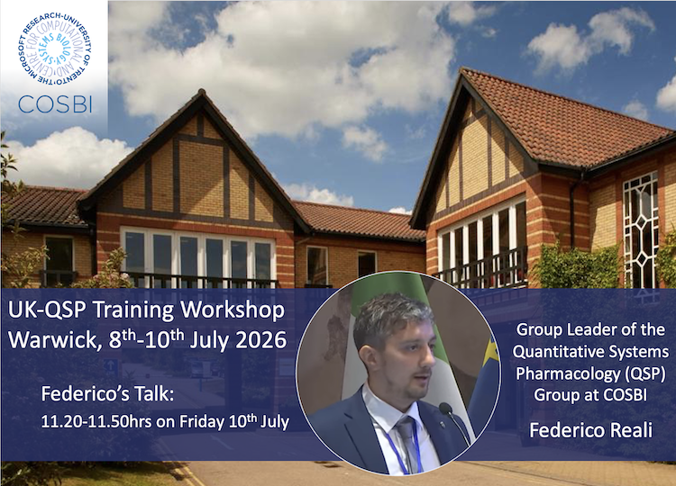 Federico Reali at Warwick for UK-QSP training workshop 2026